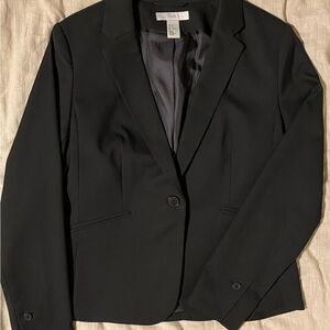H&M Black Tailored Blazer with Notched Lapels